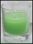 Light Green Votive in Clear Glass Holder - Small - BULK Buy